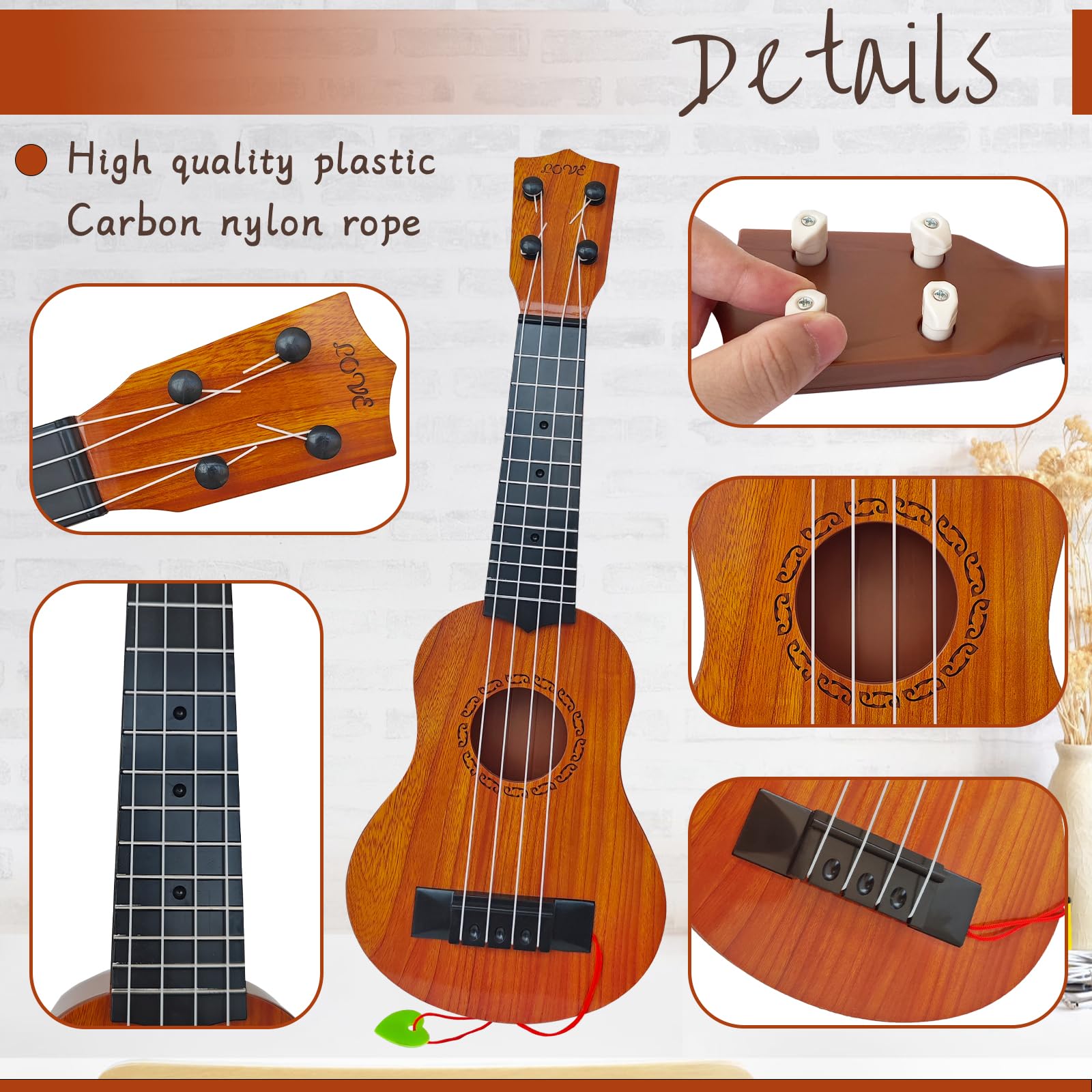 **17 Inch Kids Ukulele Guitar Toy - 4 String Classical Musical Instrument for Toddlers & Preschoolers | Educational Learning Toy for Music Lovers, Birthday Gifts & Early Childhood Development**