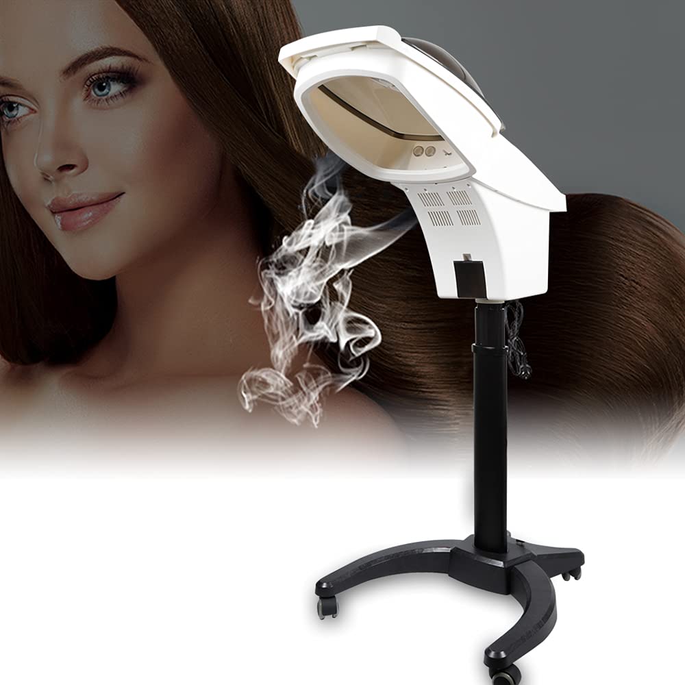 Professional Salon Hair Hood Dryer with LCD Panel - Adjustable Stand for Home & Salon Use, O-Zone Hooded Conditioning Hair Steamer for Deep Moisturizing & Styling | Perfect for Hair Treatments, Blowouts & Salon Services