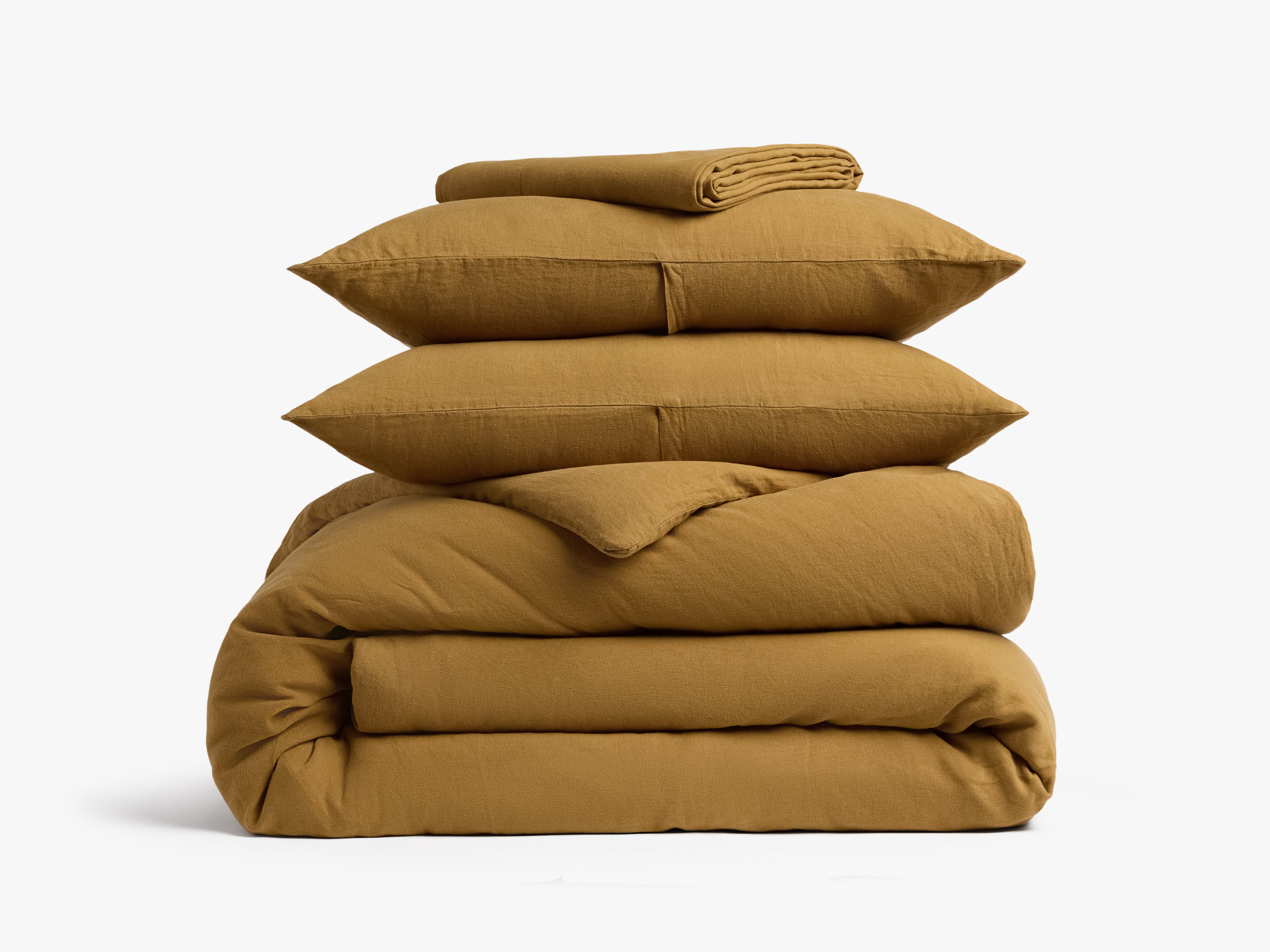 Linen Venice Set - Honey K/CK | Soft & Breathable Linen Bedding | Perfect for Summer Nights & Cozy Home Decor