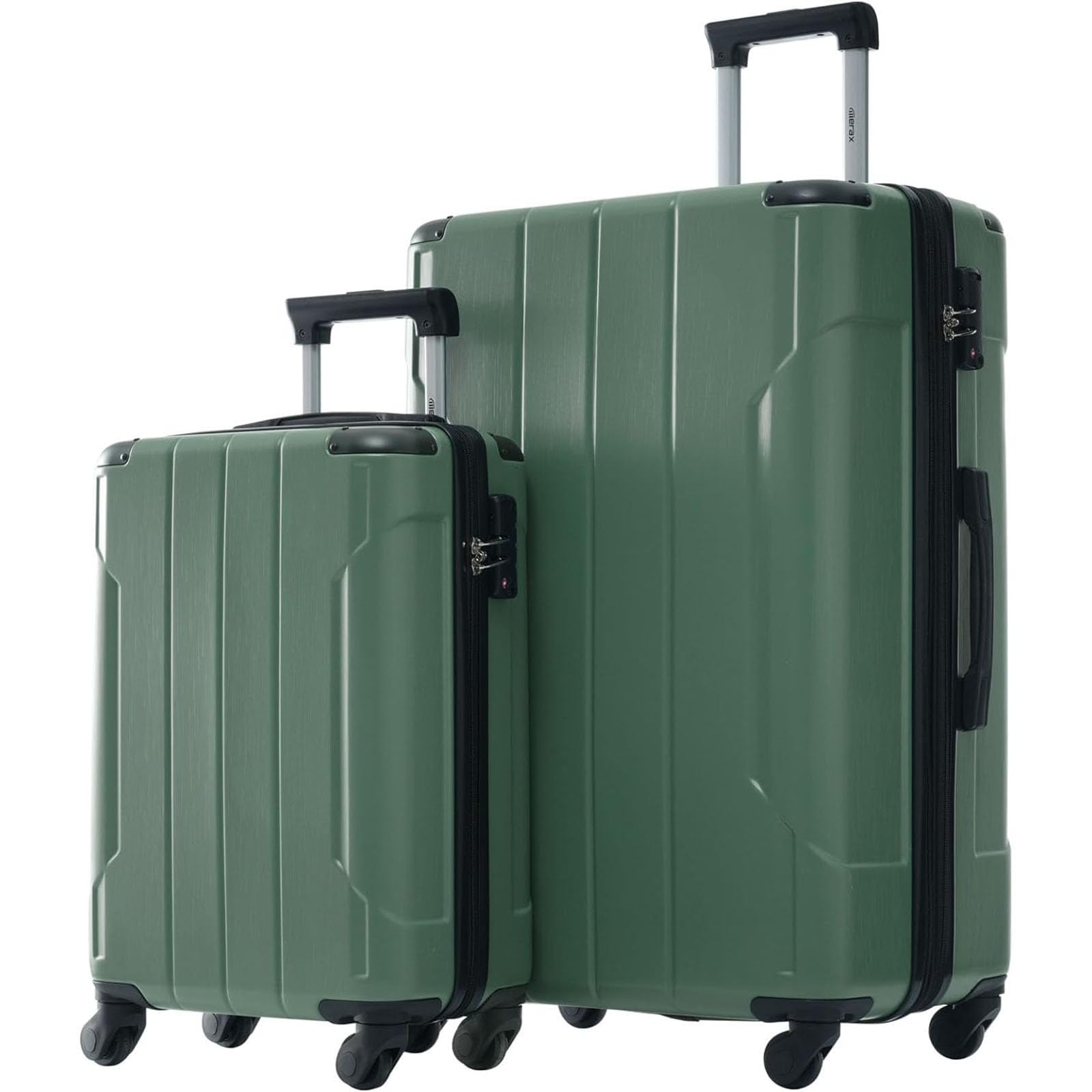 Merax 2-Piece Hardside Spinner Luggage Set with Wheels - Expandable, Lightweight & TSA Lock (20