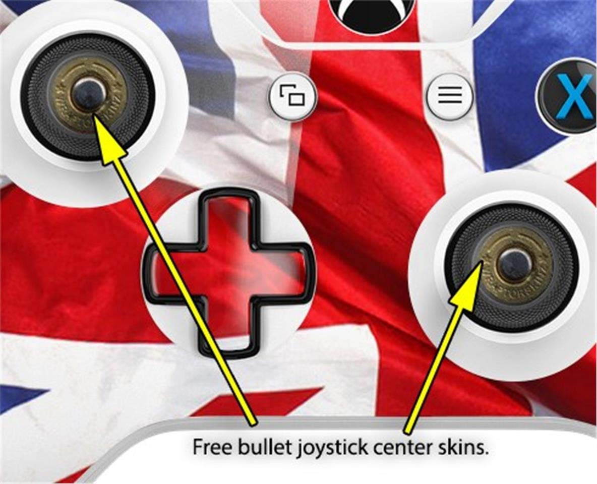 WraptorSkinz Vinyl Skin Wrap for XBOX One S/X Controller - Union Jack Design | Custom Decal, Protective Cover | Perfect for Gaming, Gifts & Personalization (Controller Not Included)