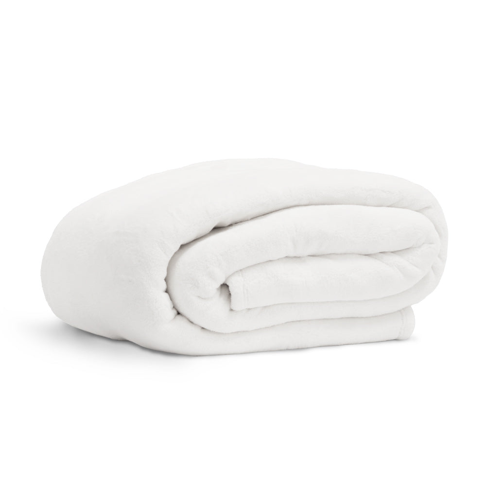 Premium White Cloud Blanket - Ultra Soft & Cozy for Bed, Couch & Travel - Lightweight & Breathable for All Seasons