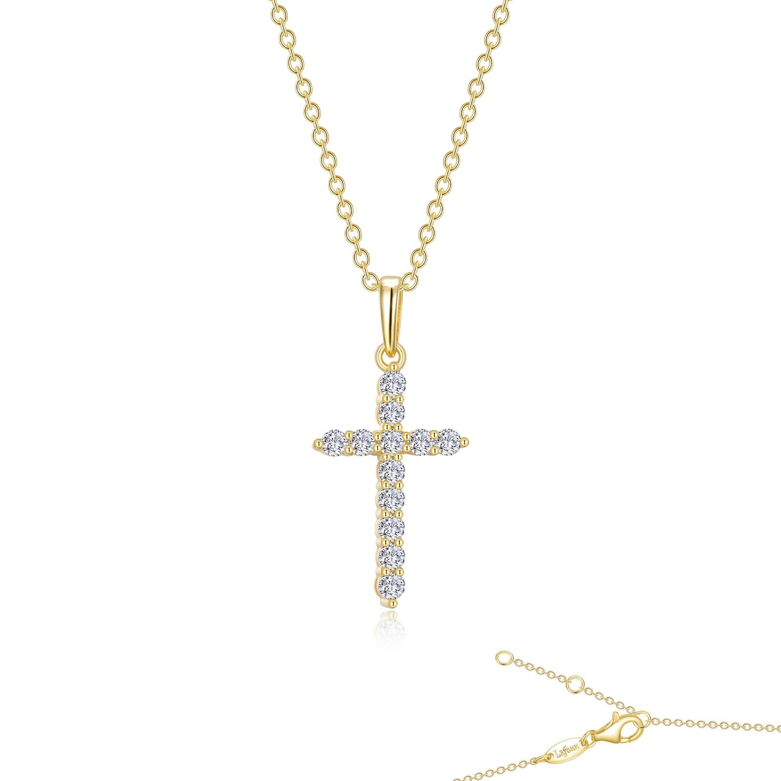 0.36 CTW Diamond Cross Pendant Necklace for Women - Elegant Religious Jewelry Gift for Baptism, First Communion & Everyday Wear