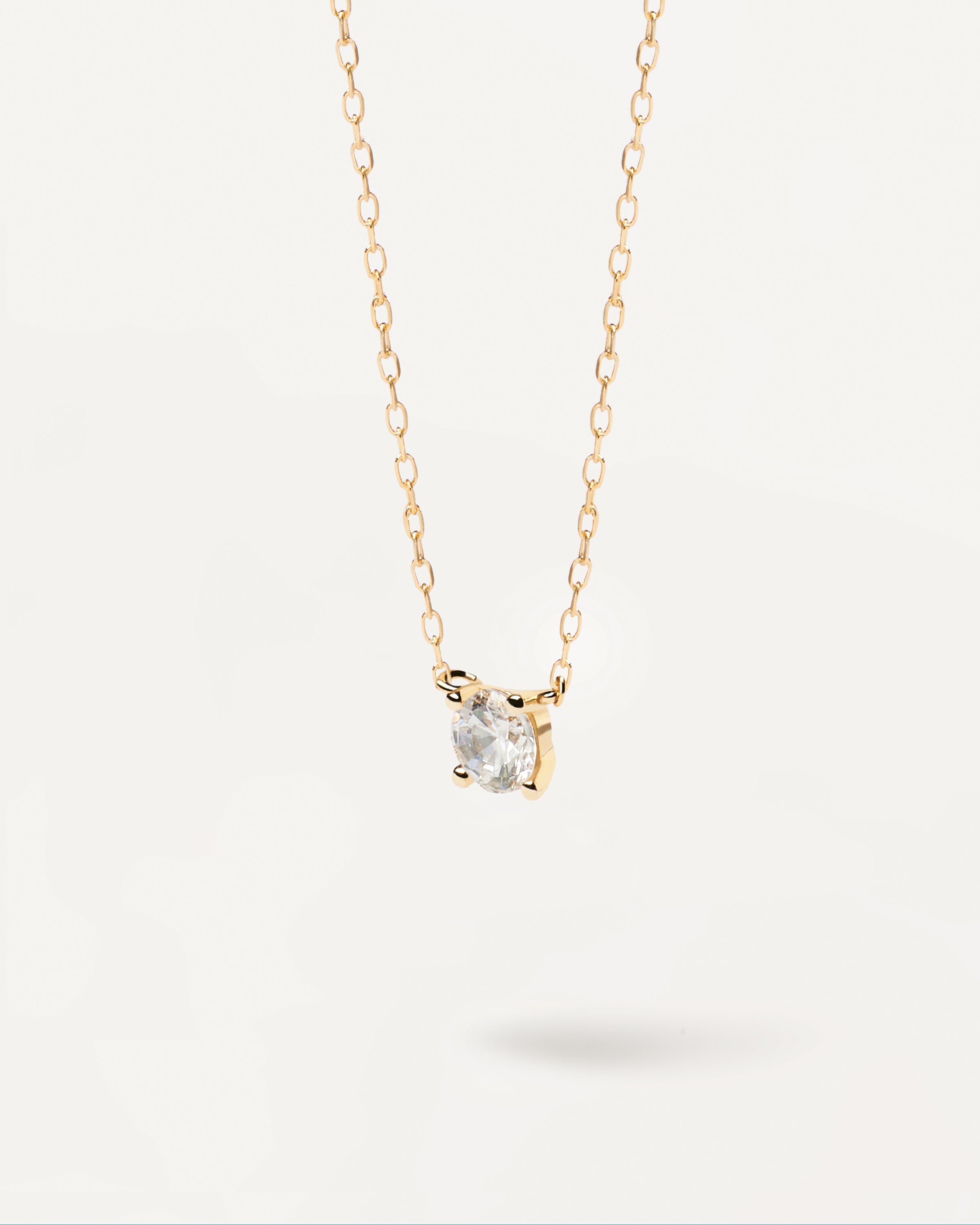 Elegant Diamond & Gold Solitaire Pendant Necklace for Women - Perfect for Weddings, Anniversaries & Special Occasions
