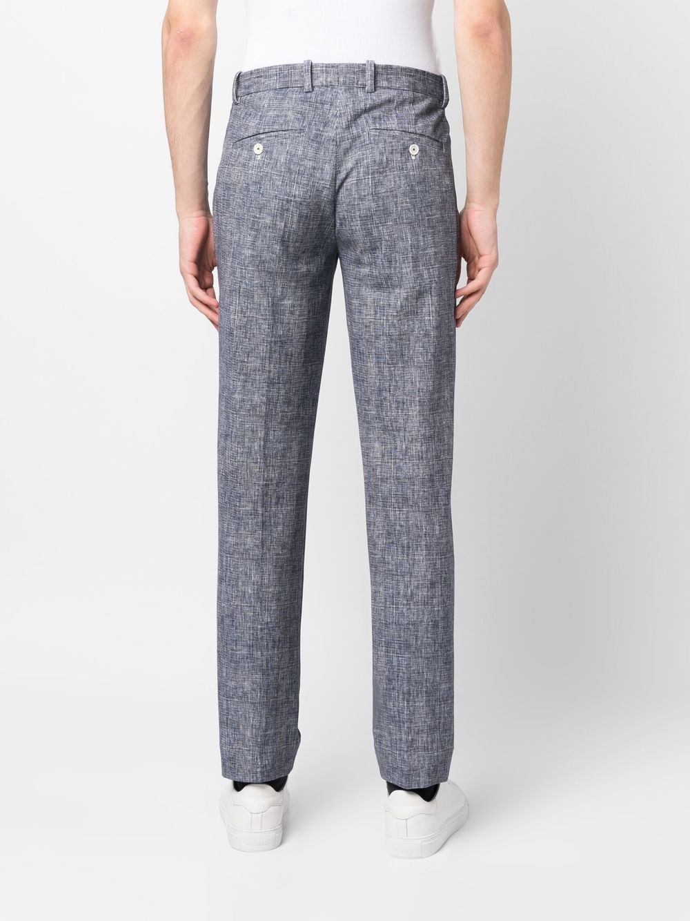 Circolo 1901 Men's Casual Blue Trousers - Comfortable Stretch Fit Pants for Work, Travel & Everyday Wear