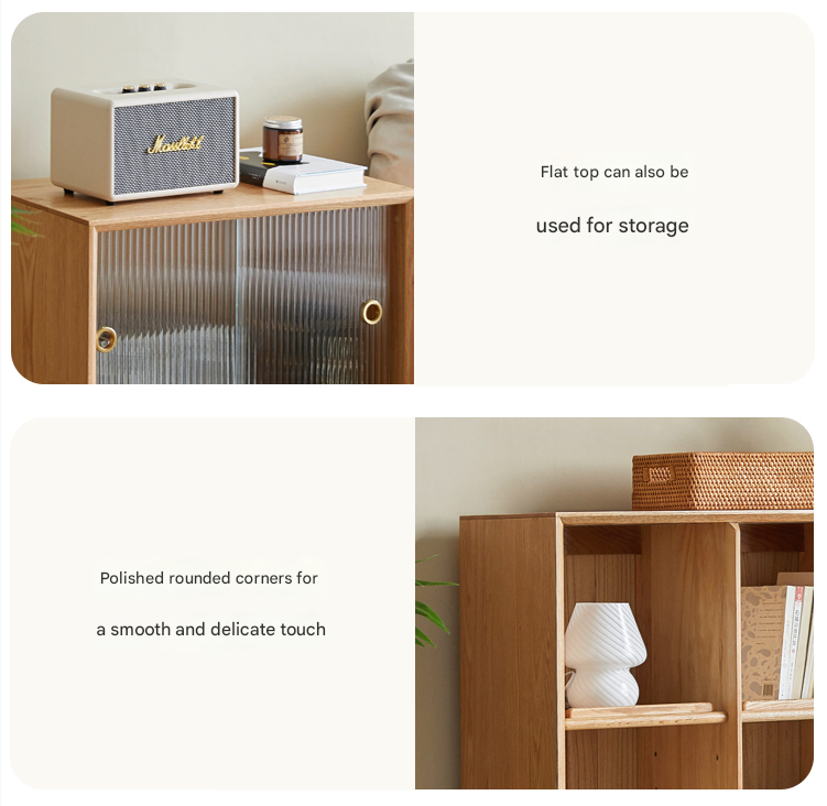 Oak Solid Wood Modern Creative Bookcase - Stylish Storage for Books & Home Decor | Perfect for Living Room, Office & Study Spaces