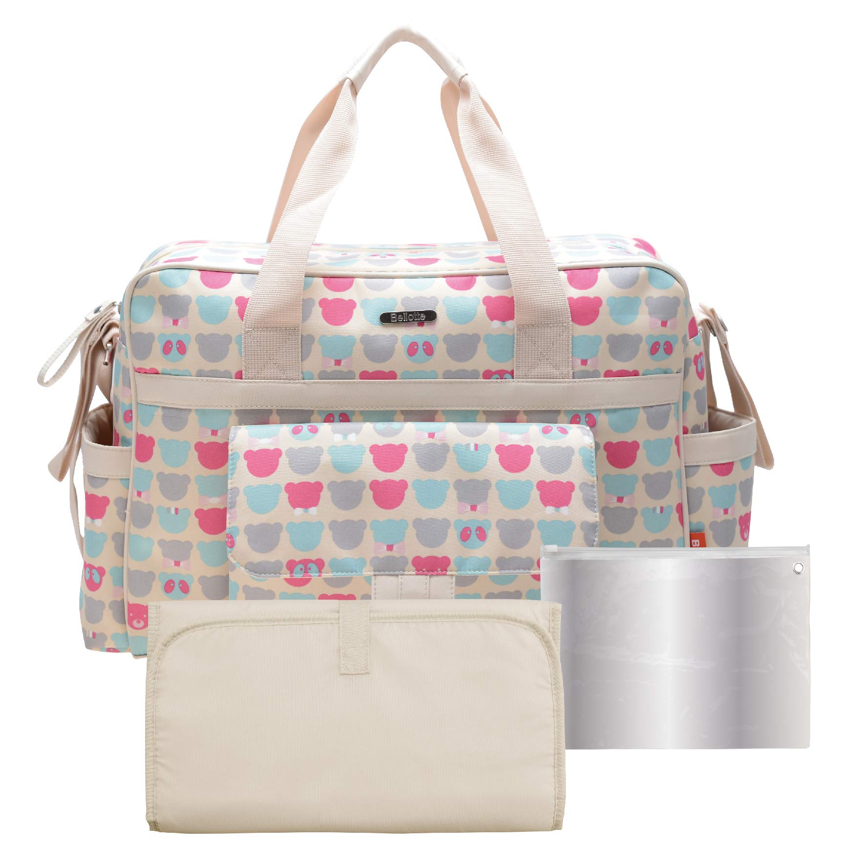Stylish Large Capacity Diaper Bag Tote for Women - Waterproof, Durable & Spacious Baby Essentials Organizer - Perfect for Travel, Shopping & Everyday Use with Baby