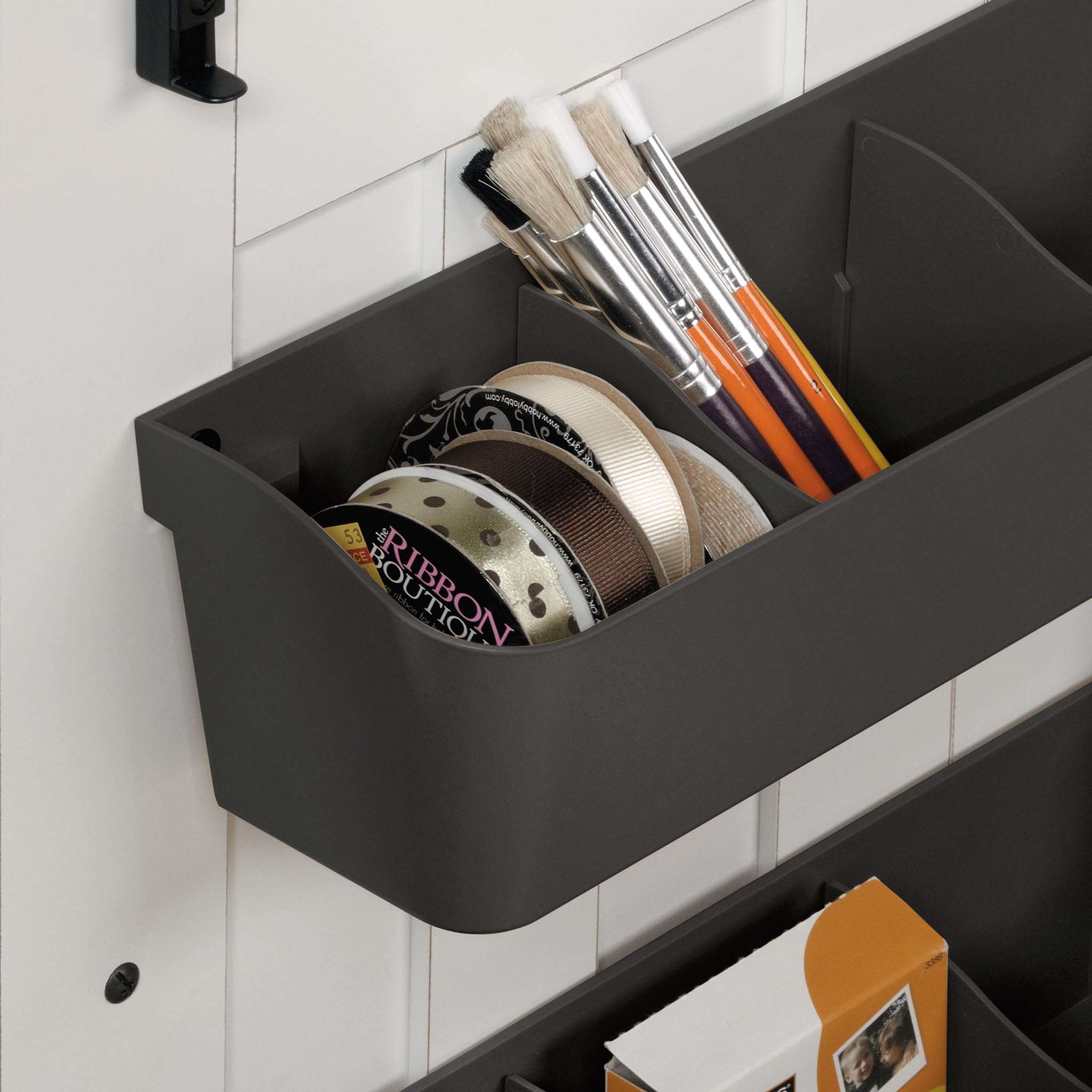 Sauder Soft White Folding Sewing Table & Craft Cart Storage Cabinet - Perfect for Sewing, Quilting, and DIY Craft Organization at Home