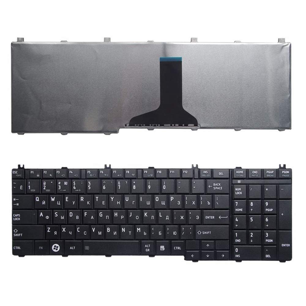Original Russian Laptop Replacement Keyboard for Toshiba Satellite L775D/L750/L650/C660 - Durable Computer Accessories for Home, Office, and Gaming Use