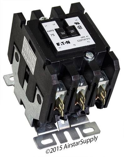 Cutler Hammer C25FNF375B DP Contactor 230V 75 AMP - Heavy Duty Electrical Switch for HVAC, Industrial Machinery & Motor Control Systems