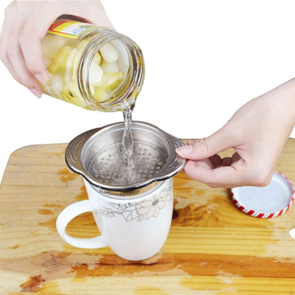 Premium Stainless Steel Tuna Strainer & Colander - Oil Drainer for Tuna, Vegetables, Beans - Dishwasher Safe Kitchen Tool for Easy Food Prep & Healthy Cooking
