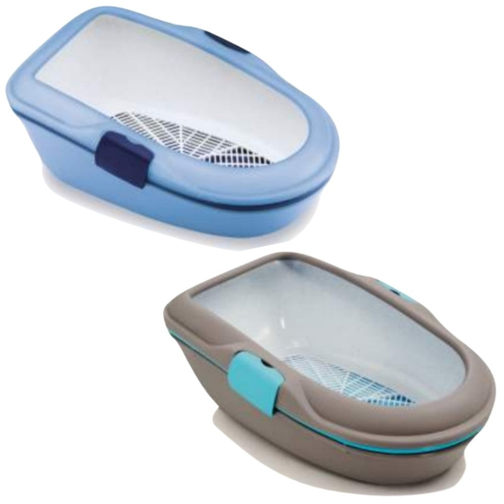 Stefanplast Furba Chic Cat Litter Box - Modern & Stylish Cat Hygiene Solution (2 Colors) - Perfect for Small Spaces & Home Decor