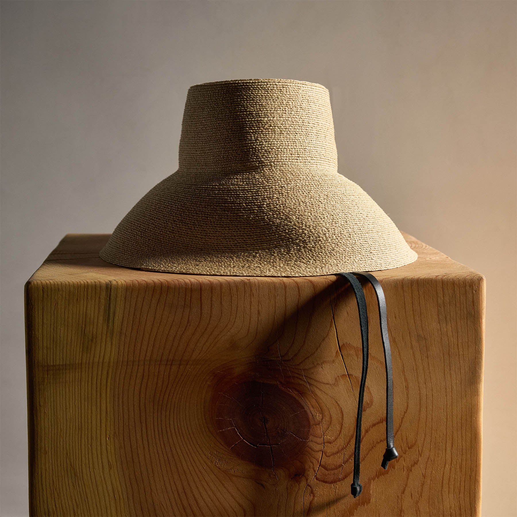 Janessa Leone Suni Natural Straw Hat - Women's Wide Brim Sun Hat for Beach, Summer & Outdoor Activities