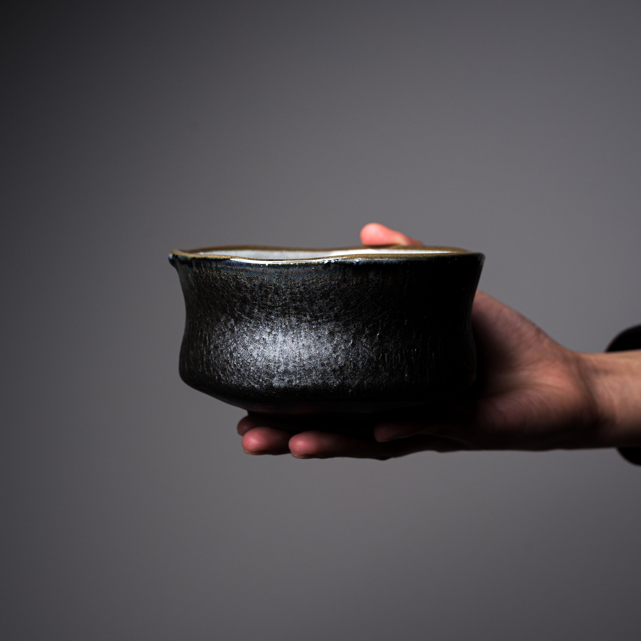 Premium Matcha Bowl - Cave Glow Ceramic Tea Set for Japanese Tea Ceremony | Handcrafted Stoneware Chawan for Matcha, Green Tea & Traditional Brewing | Perfect Gift for Tea Lovers & Zen Meditation