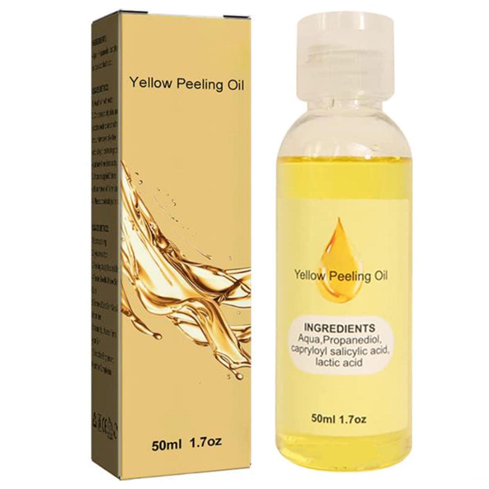 2023 New Oilex Yellow Peeling Oil - Natural Whitening & Spot Treatment for Glowing Skin | Perfect for Face & Body Care (1PC)