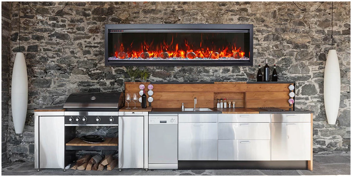 Amantii Symmetry Smart Electric Fireplace 50