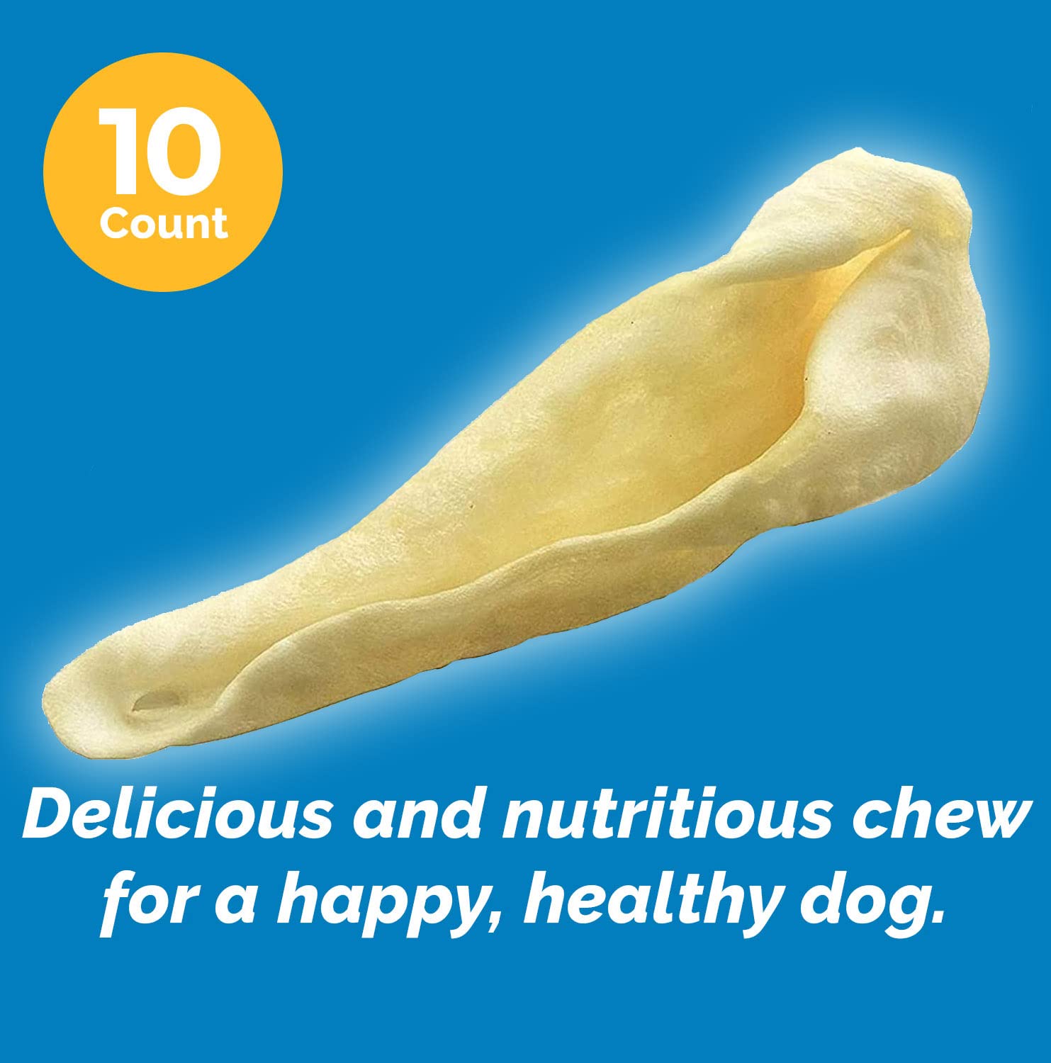 Premium Free-Range Lamb Ear Dog Chews - All Natural, Healthy Dog Treats for Small & Large Breeds (10 Count) - Perfect for Training, Dental Health & Long-Lasting Chewing