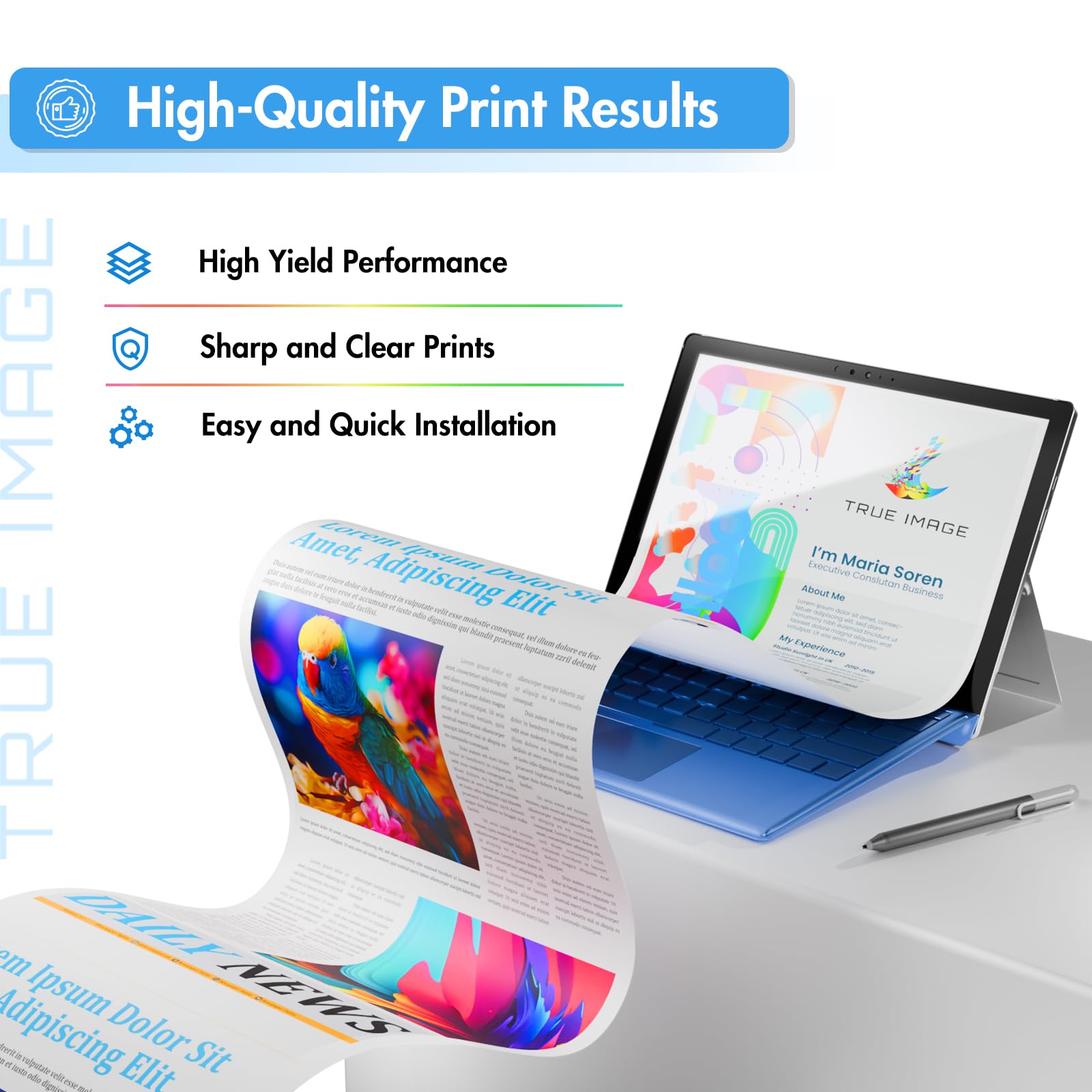 HP 148A 148X Compatible Toner Cartridge Black (2 Pack) - Replacement for HP LaserJet Pro 4001dw 4001dn 4001n MFP 4101fdw 4101fdn Printers - High Yield Printing for Office & Home Use