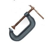 4 Inch C-Clamp with 2-1/6 Inch Depth - Heavy Duty Clamping Tool (2 Pack) - Ideal for Woodworking, Metalworking, and DIY Projects