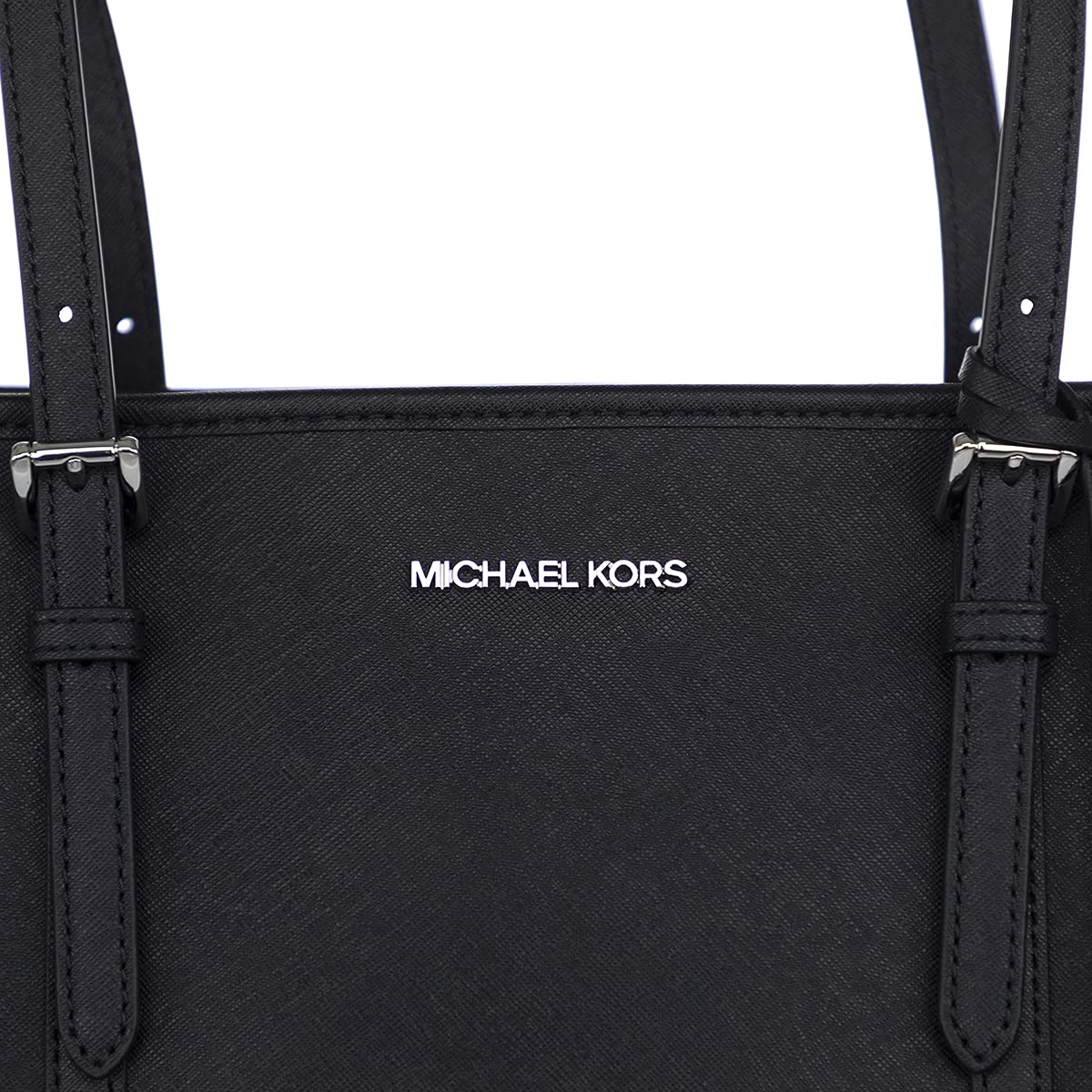 Michael Kors Jet Set Travel Large Logo Tote Bag 35T0STVL9L in Black - Stylish Women's Designer Handbag for Work, Travel & Everyday Use