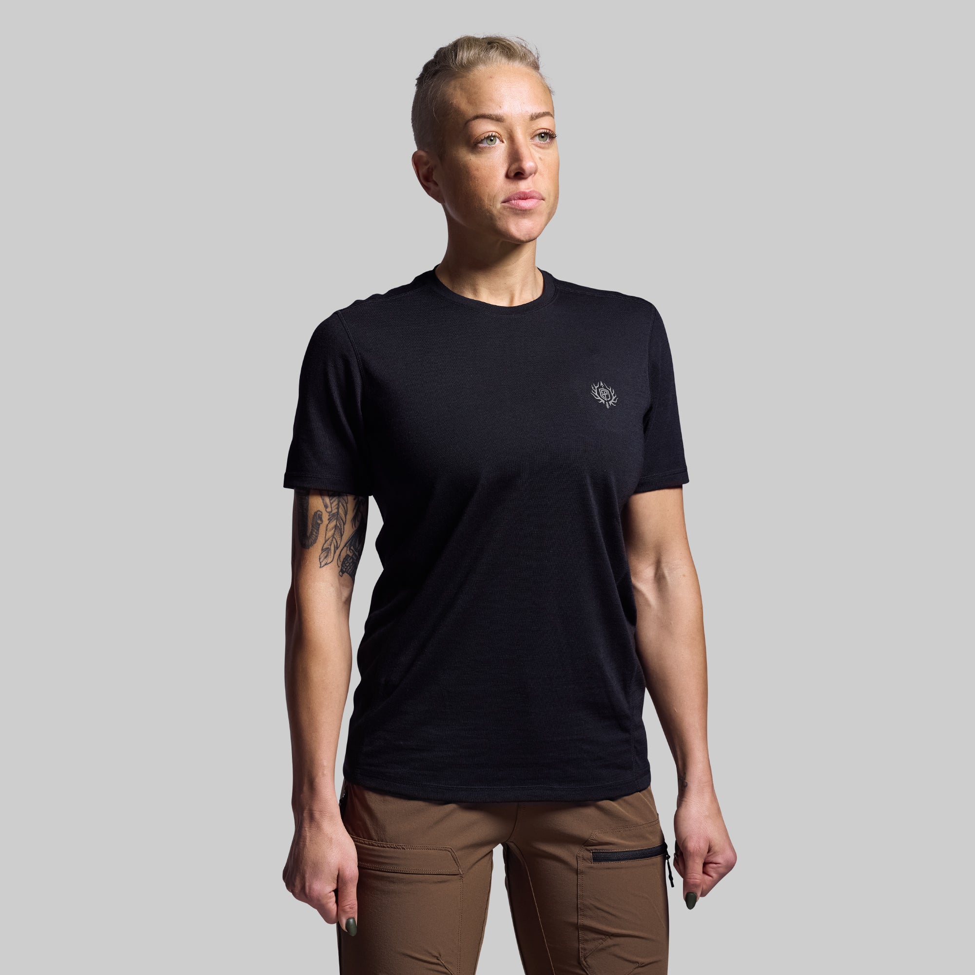 Ridgeline Tee 165 - Premium Black Cotton T-Shirt for Men | Comfortable Casual Wear for Outdoor Activities & Everyday Use