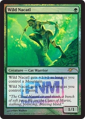 Magic The Gathering Wild Nacatl FNM 2010 Promo Foil Card - Rare Collectible Trading Card Game Accessory for MTG Players & Collectors - Perfect for Tournaments, Deck Building & Display Collections