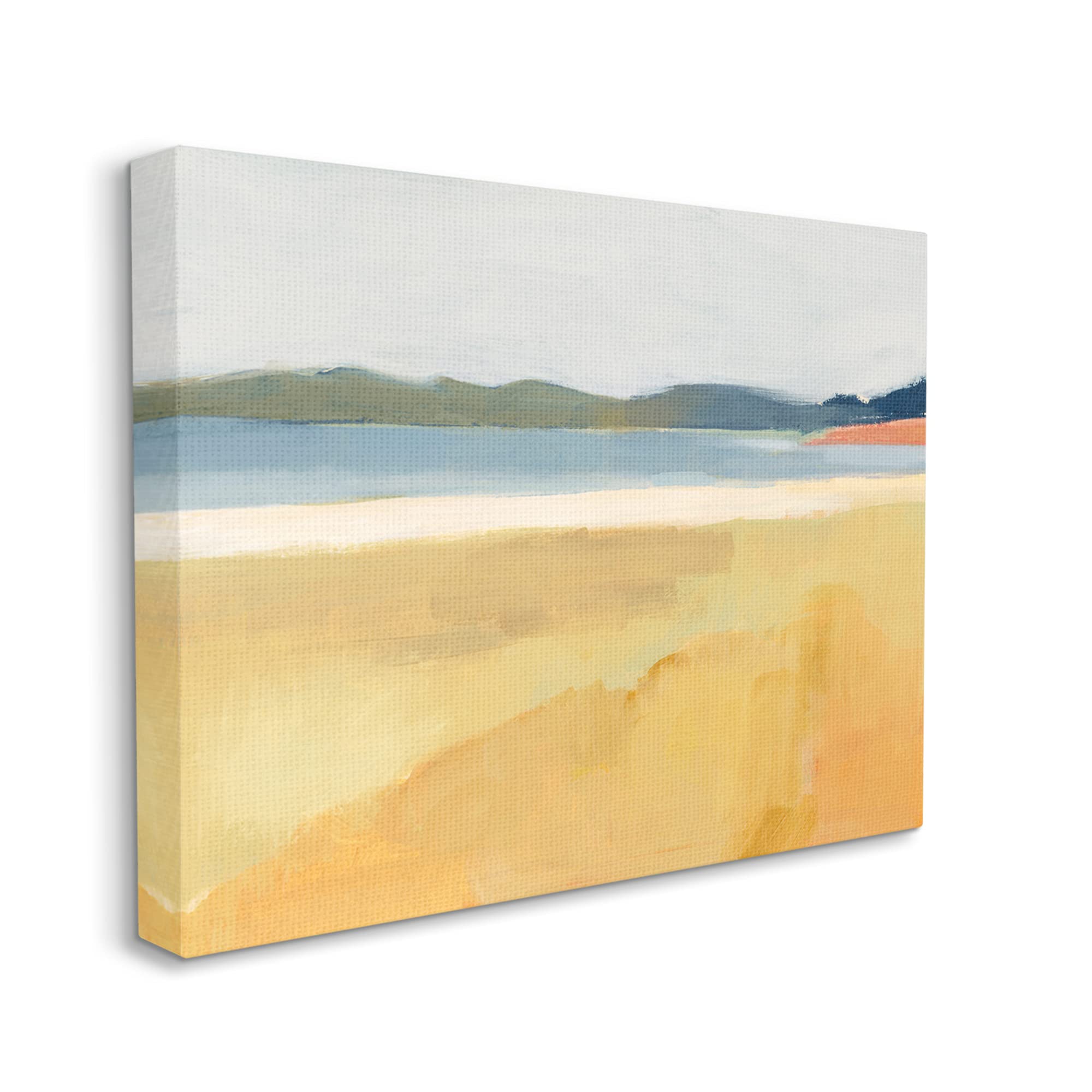 Stupell Industries Autumn Landscape Canvas Wall Art - Grassy Field, Lake & Distant Rolling Hills by Victoria Barnes, 20