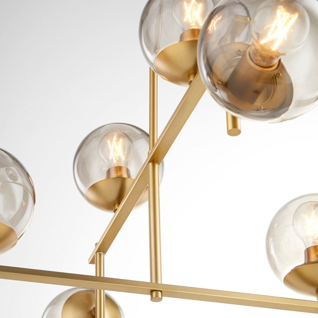 Cyan Design 11274 Edmonds Small Aged Brass Chandelier - Elegant Lighting for Dining Room, Bedroom, or Entryway
