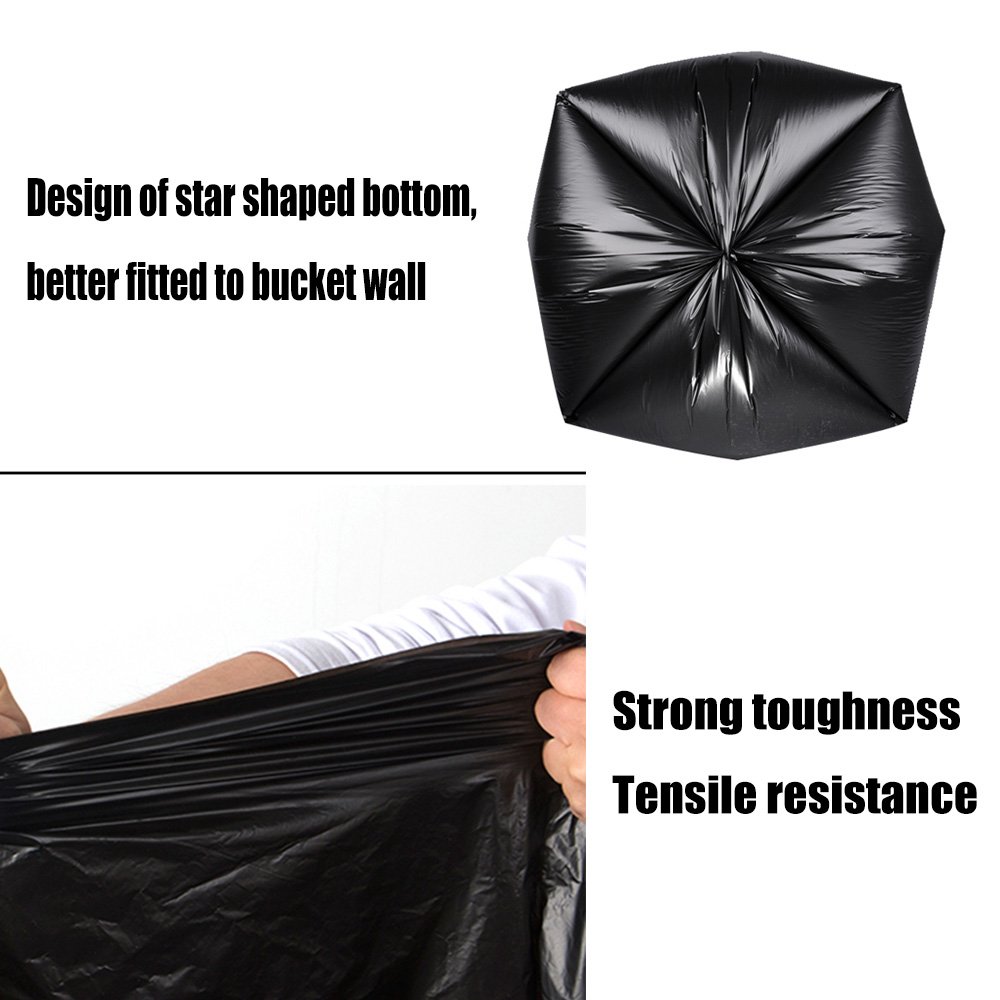 180 Counts 13 Gallon Tall Kitchen Trash Bags - Heavy Duty Black Garbage Bags for Home, Office & Outdoor Use - Leak Proof & Odor Control Waste Disposal Bags