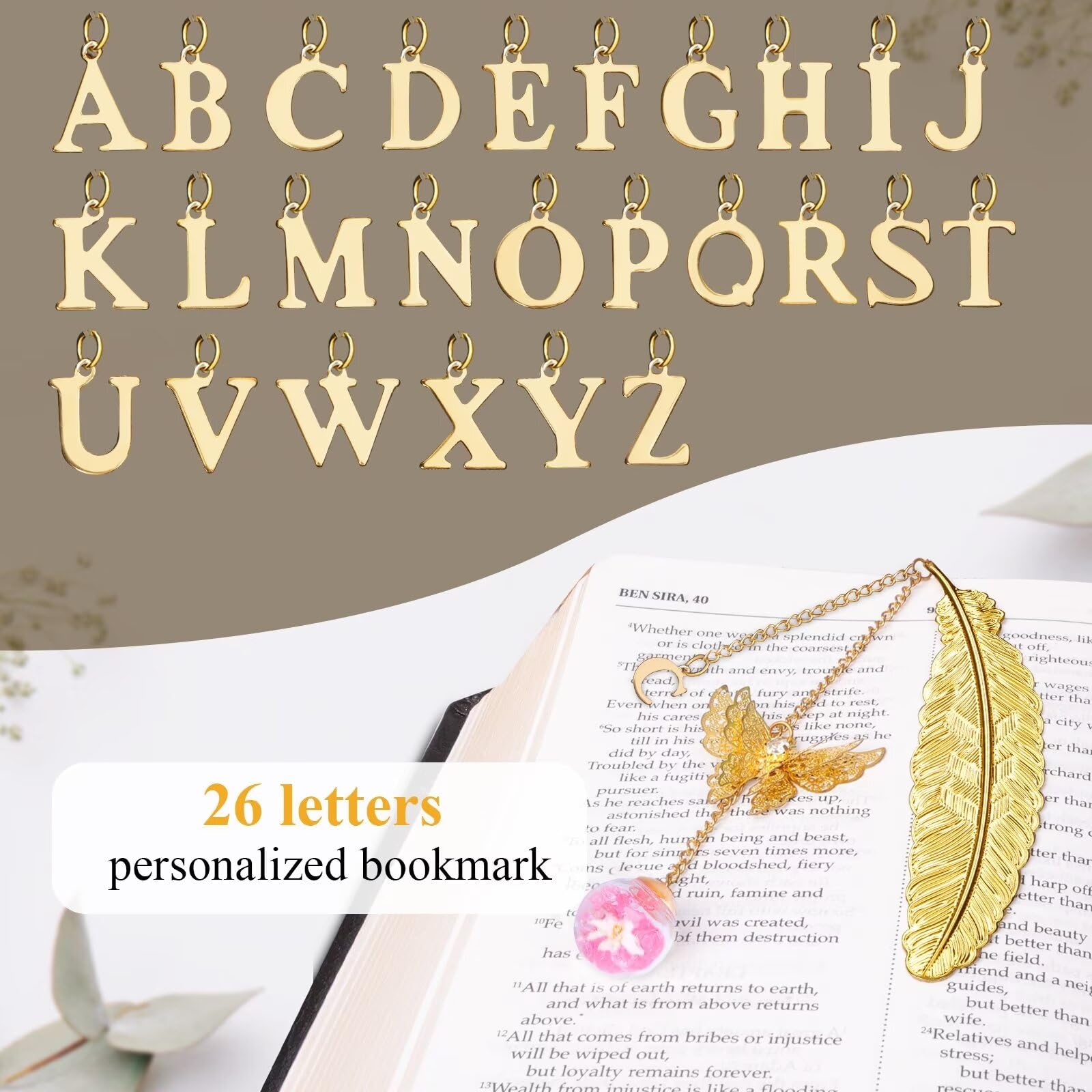 Personalized Metal Feather Bookmarks - Custom Engraved Bookmark for Women, Mothers Day Gifts, Teacher Appreciation, Birthday Presents - Unique Reading Accessories for Book Lovers & Readers - Perfect for Book Clubs, Reading Nooks & Literary Gifts