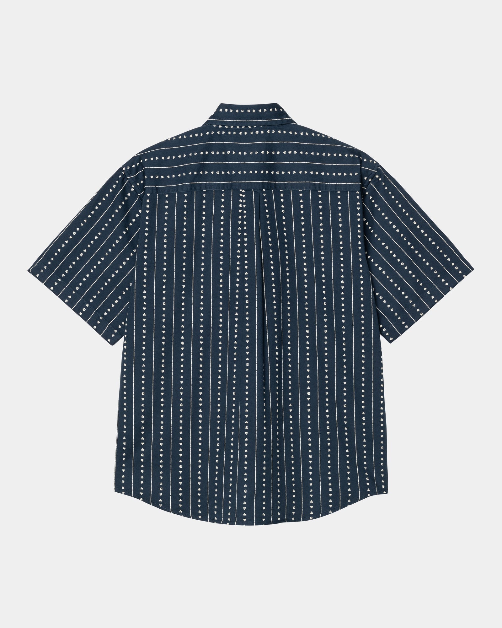 Drewe Shirt for Men - Ink & Natural Heart C Pinstripe Design - Stylish Casual Button Down Shirt for Office, Date Night & Everyday Wear