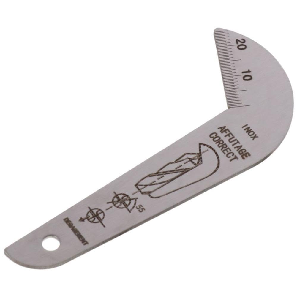Durable 118° Drill Bit Gauge - Stainless Steel Sharpening Tool for Workers