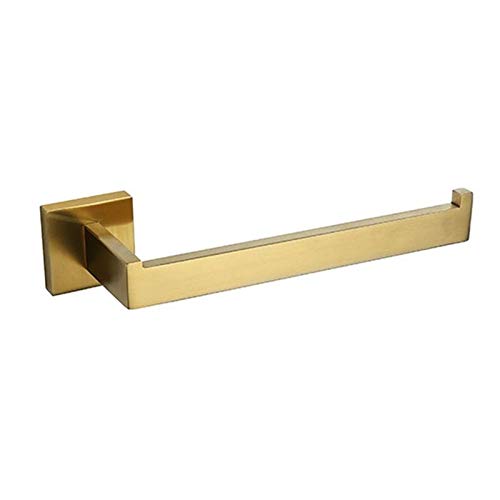 Stainless Steel Bathroom Towel Holder - 304 Gold Wall Mounted Towel Ring & Rack for Bath, Kitchen & Laundry Room Organization