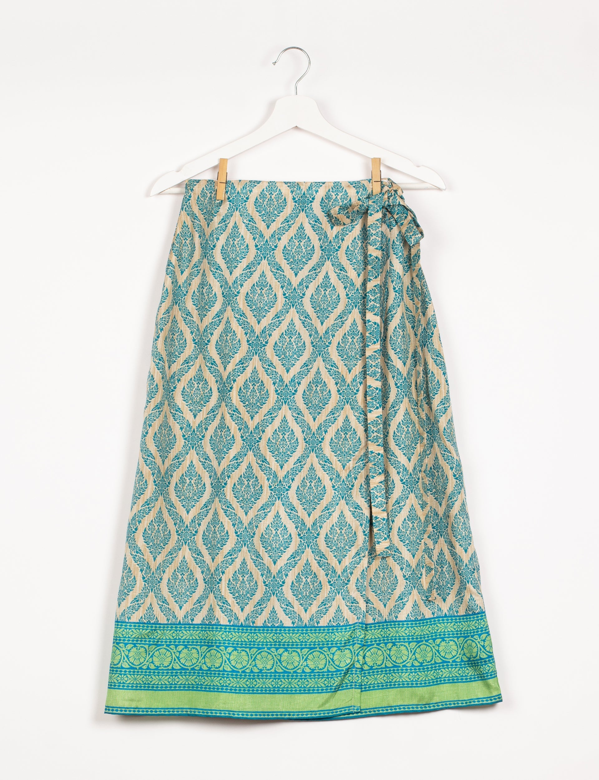Long Wraparound Skirt for Women - Flowy Maxi Skirt with Side Slit, Boho Beach Skirt for Summer, Vacations & Casual Outings