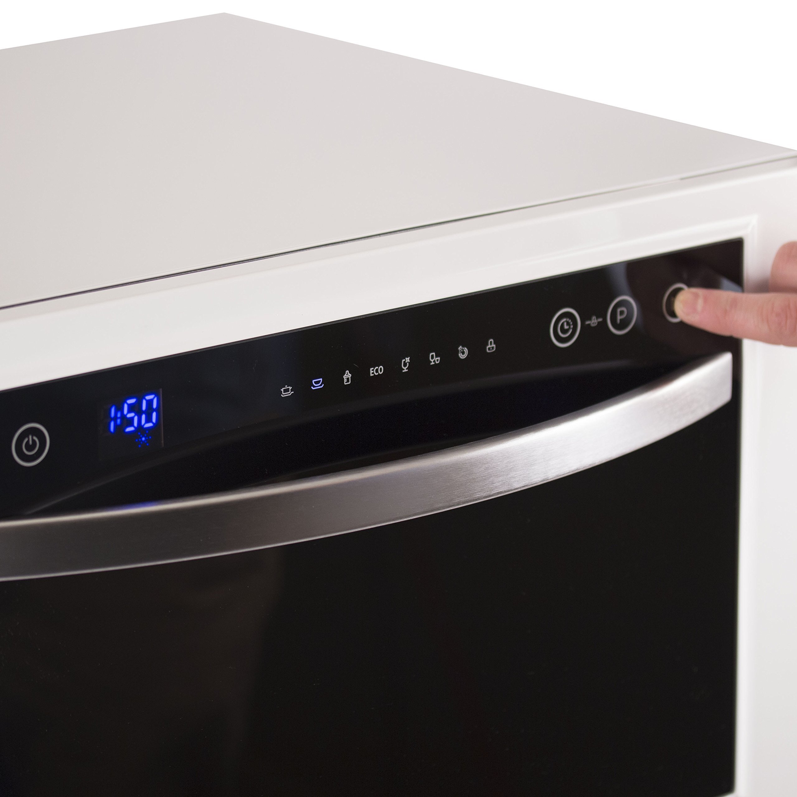 BLACK+DECKER BCD6W 6 Place Setting ENERGY STAR Certified Portable Compact Countertop Dishwasher - Perfect for Small Apartments, RVs, Dorms & Kitchenettes