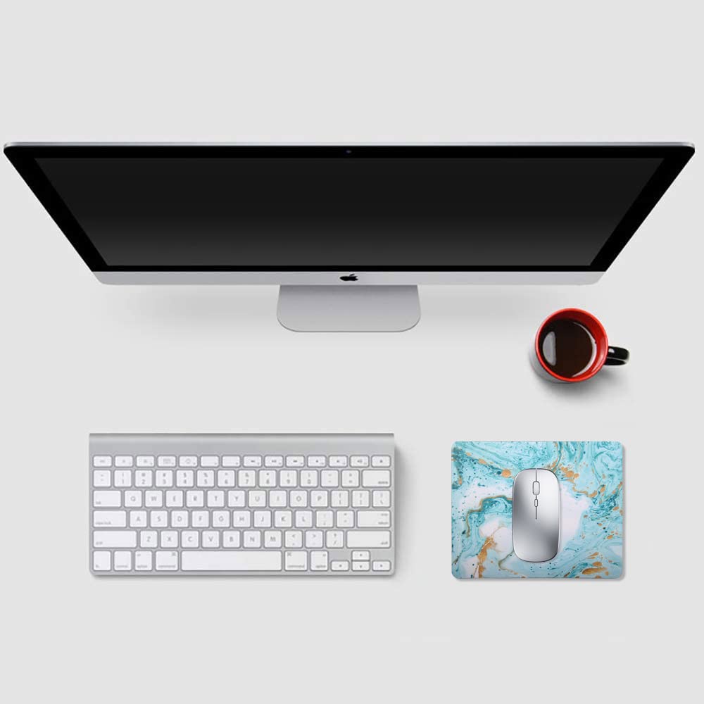 Premium Non-Slip Gaming Mouse Pad with Marble Design - 9.5