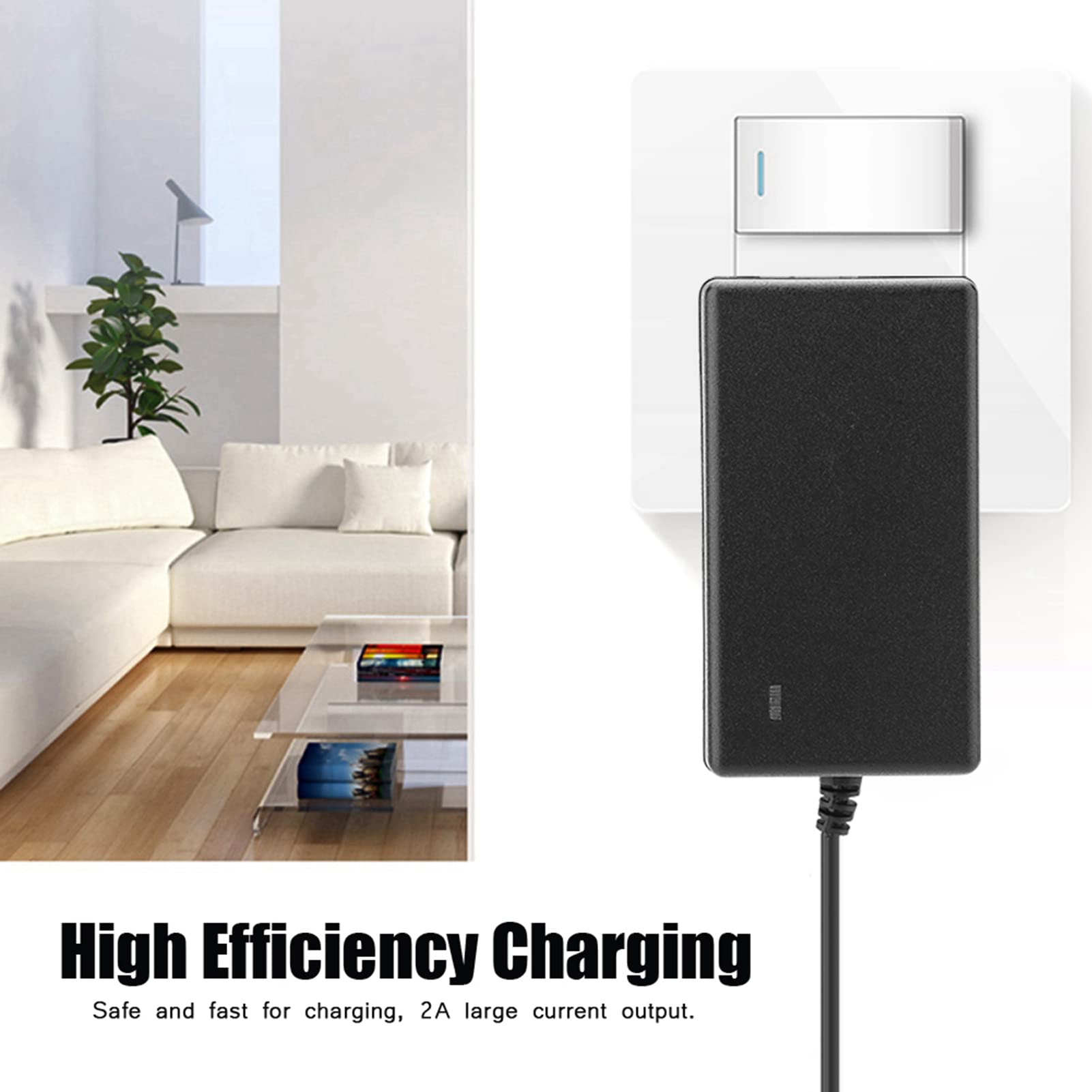 21V 2A Lithium Battery Charger with 100-240V AC Adapter - Fast Charging Power Supply for Cordless Tools, Laptops, and Electronics - Perfect for DIY Projects and Home/Office Use
