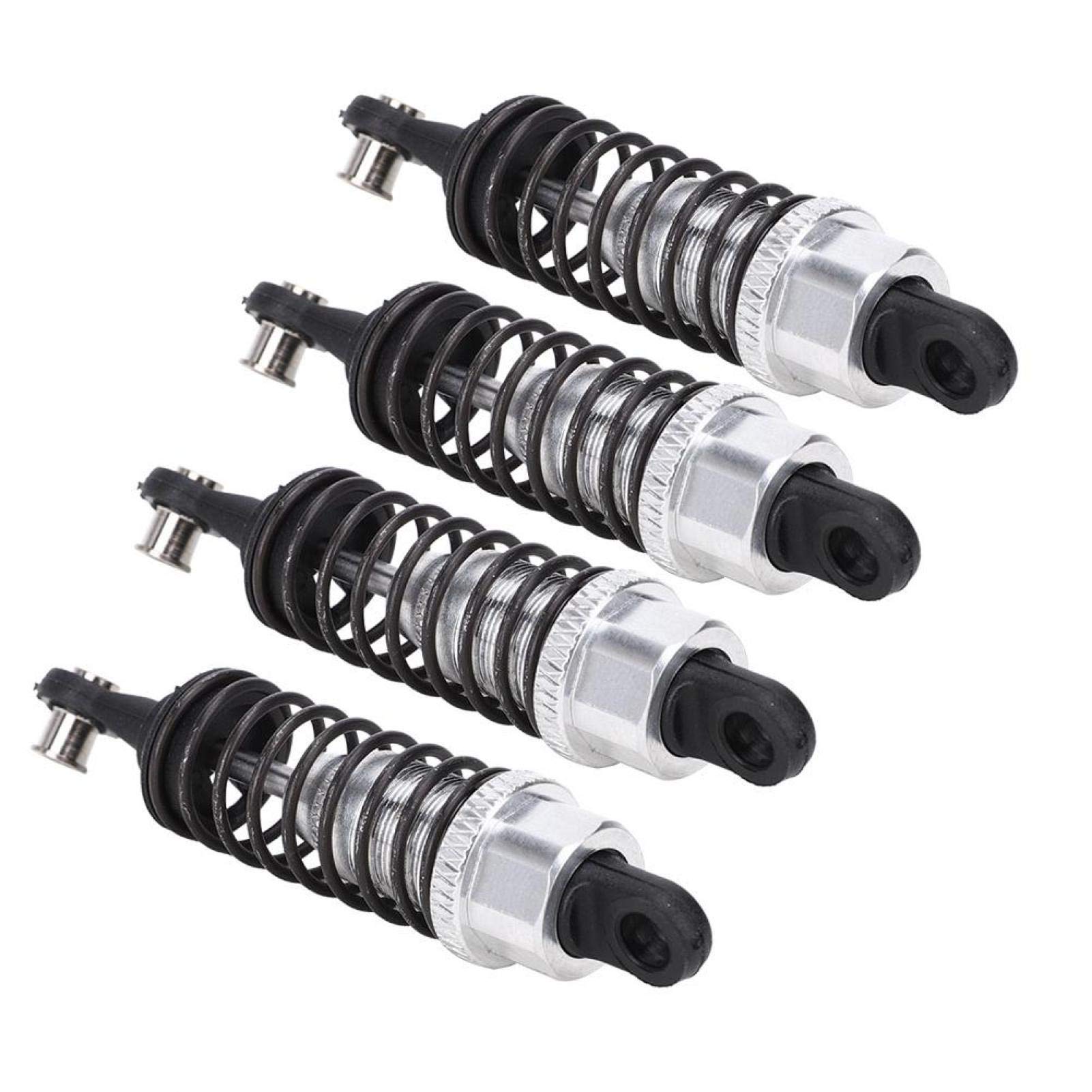 SALUTUYA Rust-Proof Durable RC Car Shock Absorber - Silver MN-014S Upgrade Kit for FJ-45 RC Models | High-Performance Wear-Resistant Dampers for Off-Road Racing & Crawling | Improves Shock Absorption & Stability on Rough Terrain