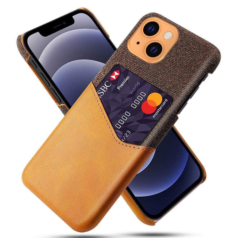 Ultra-Thin Fashion Leather Case for iPhone 13 - Slim Protective Cover with Premium Feel | Perfect for Daily Use, Office & Travel