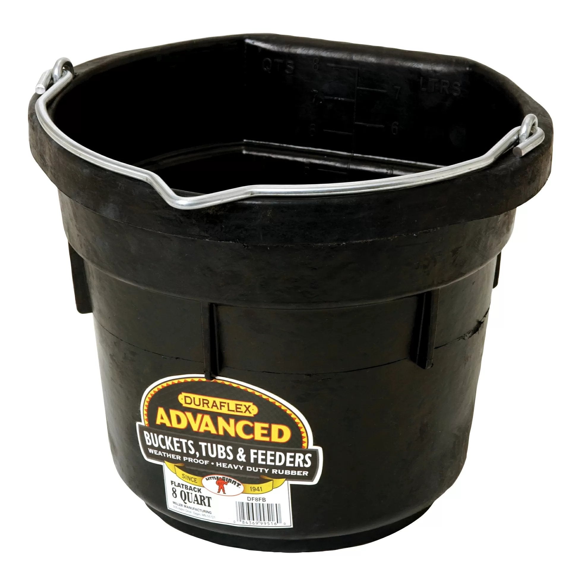 DuraFlex® Advanced Flat Back Bucket - Heavy Duty Construction Tool for Digging, Trenching & Landscaping | Perfect for DIY Projects & Professional Use