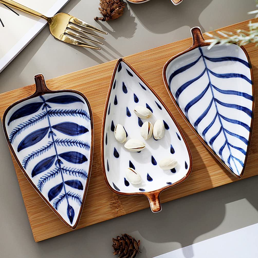 Hemoton Ceramic Sauce Dish - 6-Piece Set for Seasoning, Desserts, Appetizers | Mini Serving Plates for Kitchen, Dining Table & Party Snacks | Durable Household Tableware for Dipping Sauces, Small Bites & Food Presentation