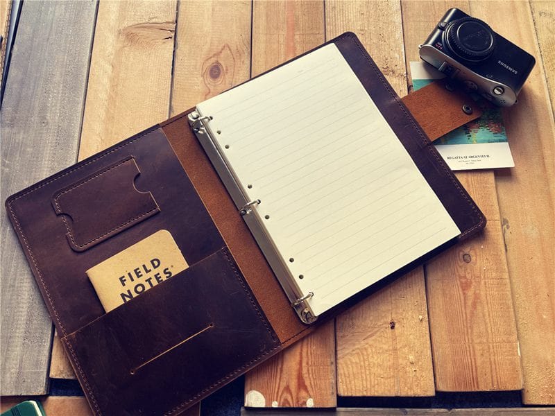 Personalized Vintage Brown Refillable Leather Journal - Handmade Writing Notebook for Travel, Diary & Sketching - Perfect Gift for Writers & Artists