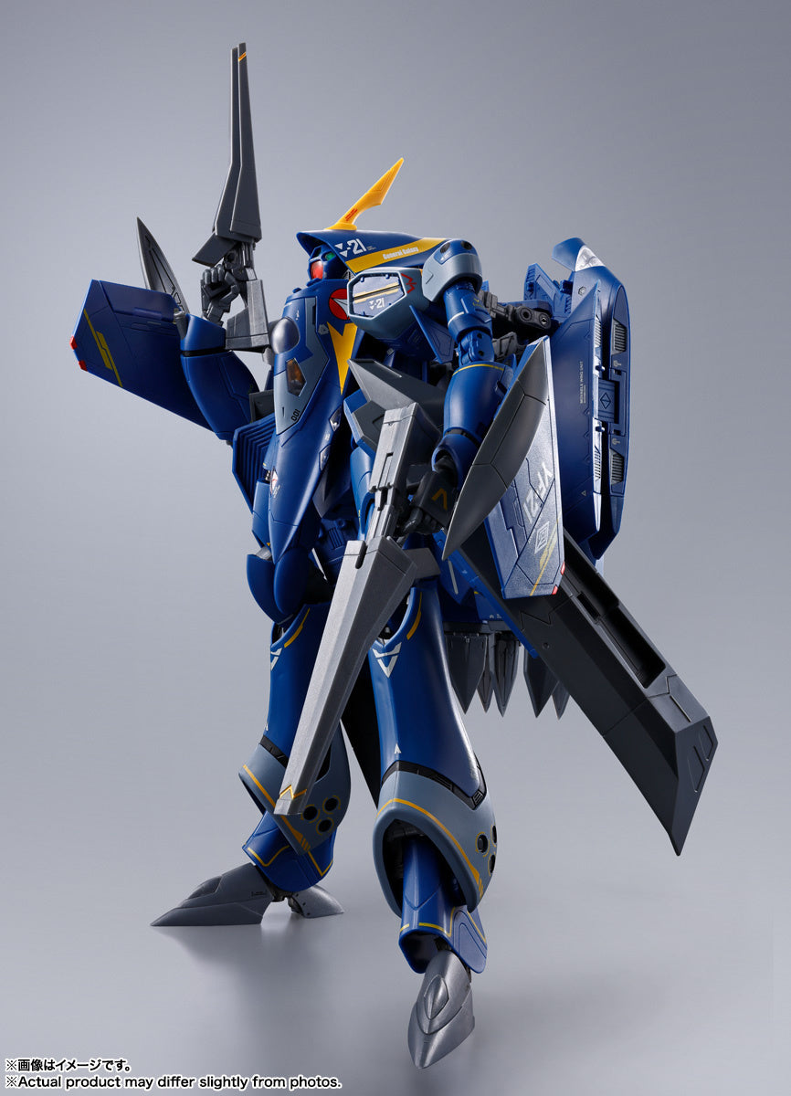 Bandai DX Chogokin Macross Plus YF-21 Guld Goa Bowman Action Figure - Collectible Anime Robot Toy for Display & Play - Perfect for Fans, Model Enthusiasts & Gift Giving