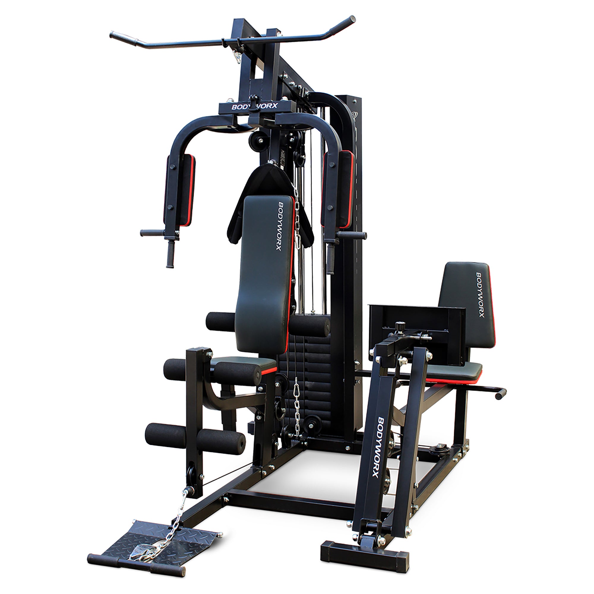 100Kg Home Gym with Leg Press - Heavy Duty Strength Training Equipment for Full Body Workout - Perfect for Home Fitness, Weight Lifting & Muscle Building
