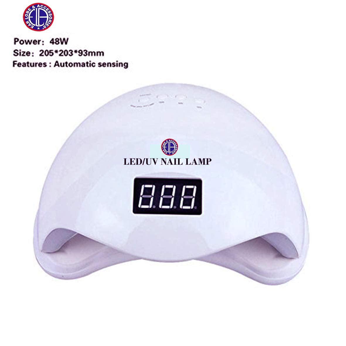 48W Professional LED/UV Nail Lamp with Timer - Fast Drying for Gel Polish, Manicure & Pedicure - Perfect for Home Salon, Nail Art Studio & DIY Nail Care