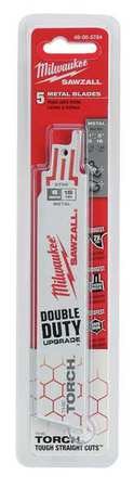 Milwaukee Sawzall Blade 18 TPI, 6-Inch Length, 1-Inch Width, 0.042-Inch Thickness - Perfect for Wood, Metal & Demolition Cutting