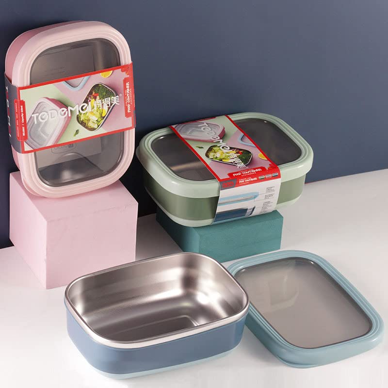 Premium Stainless Steel Airtight Food Storage Container - BPA-Free, Leak-Proof Rectangular Lunch Box for Meal Prep, Office, Picnics & Camping