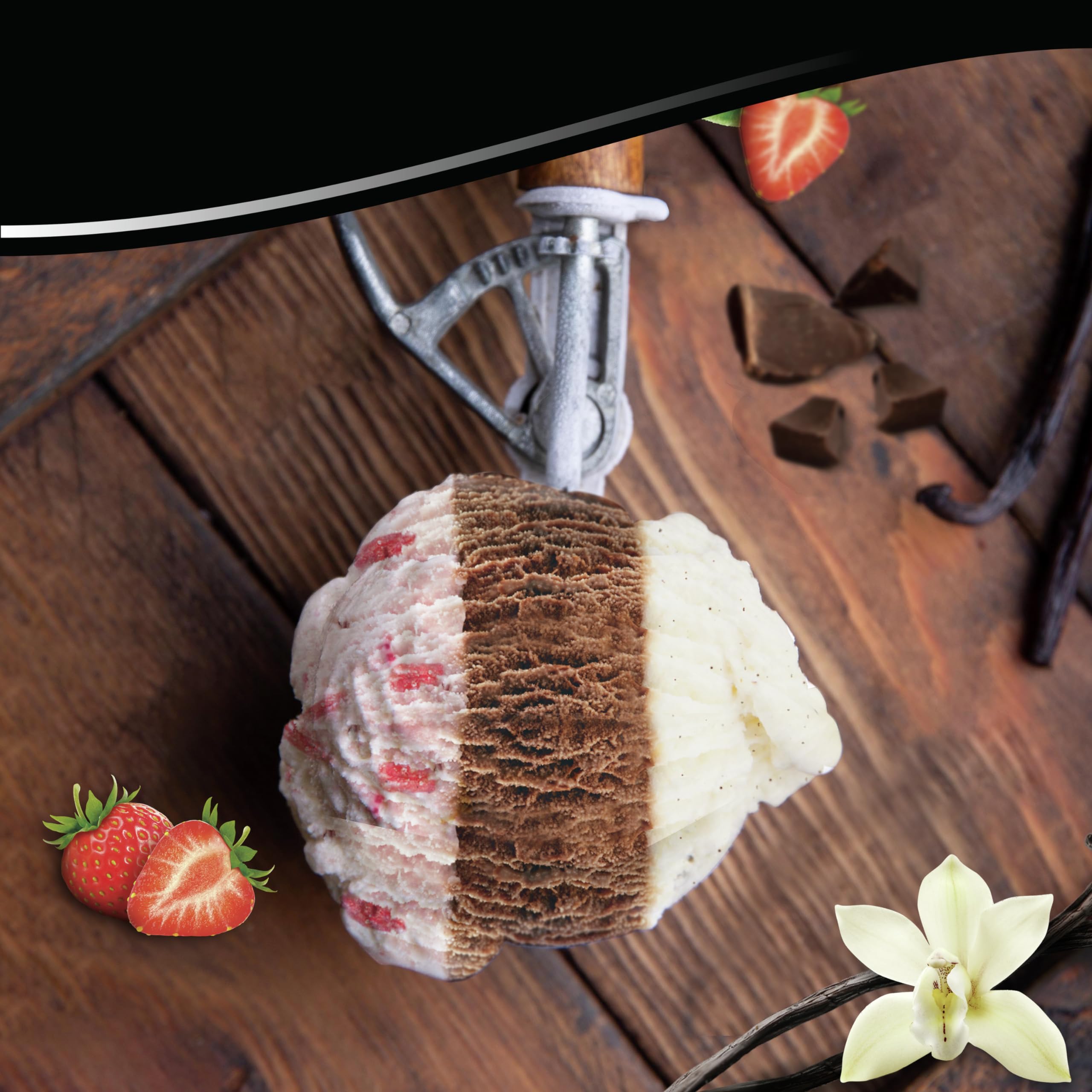 Breyers Original Ice Cream - Vanilla, Chocolate & Strawberry Flavors - 1.4L Tub - Made with 100% Grade A Milk & Cream - Perfect for Desserts, Parties & Family Treats