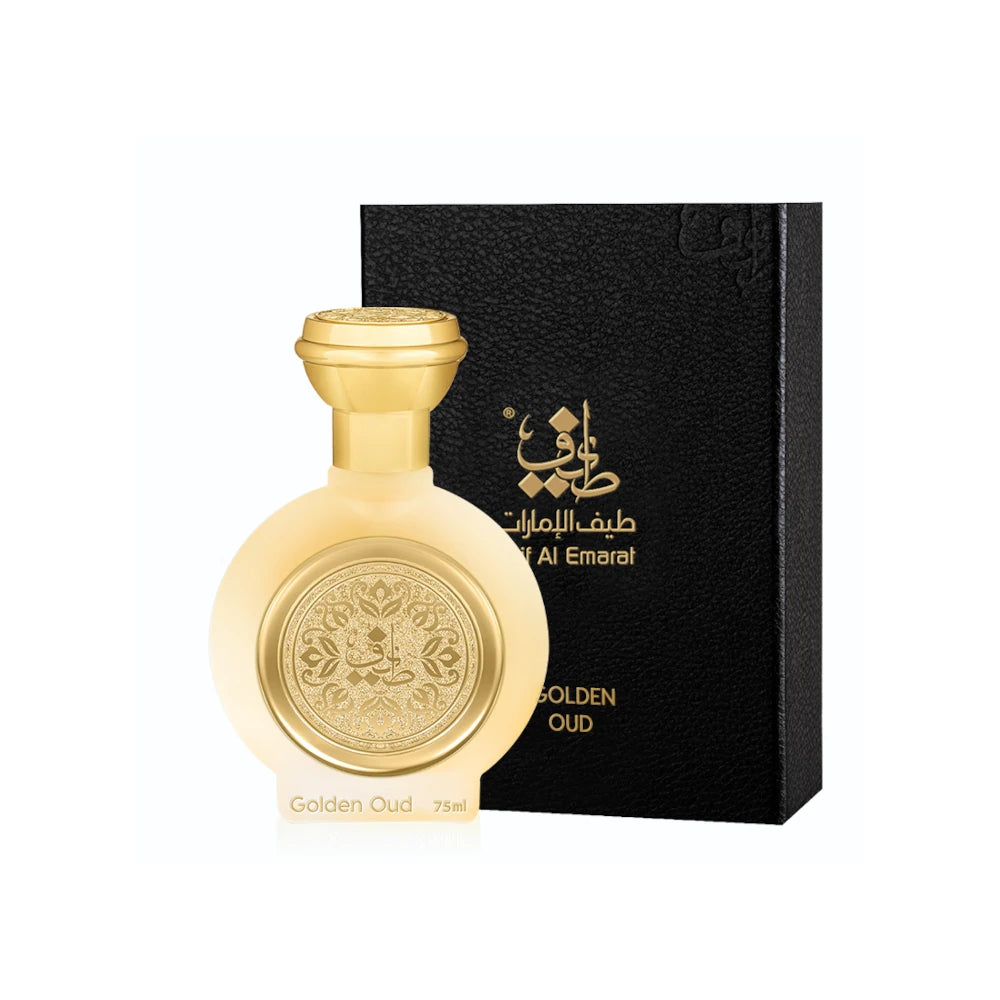 Golden Oud Eau de Parfum 75ml - Premium Long-Lasting Perfume for Men & Women - Perfect for Evening Events, Romantic Dates & Special Occasions