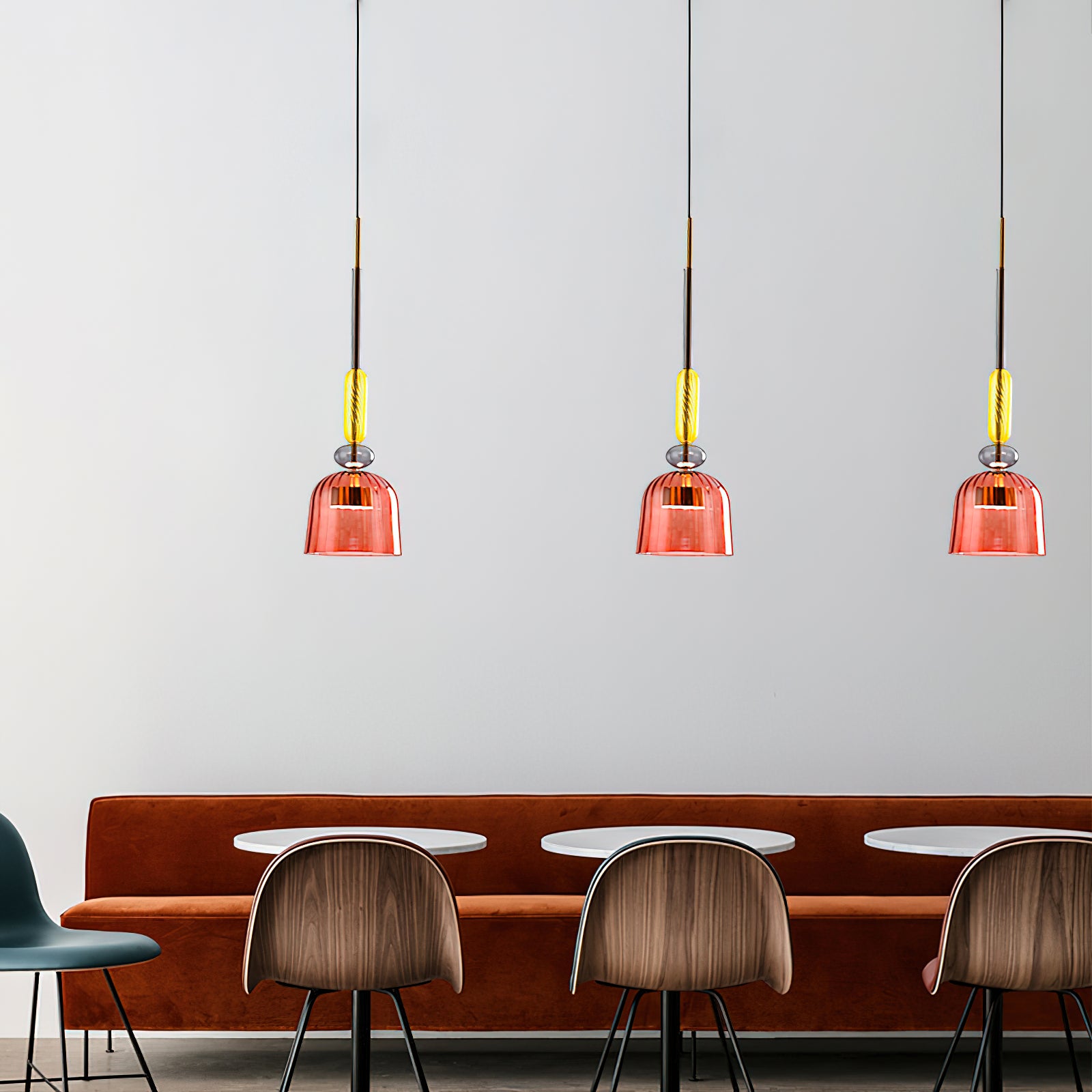 Cambell Pendant Light - Modern Hanging Ceiling Light Fixture for Kitchen Island, Dining Room & Bedroom | Dimmable LED Chandelier with Adjustable Height